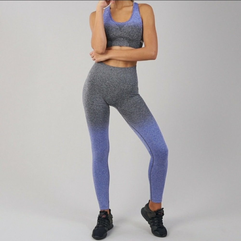 Gymshark Ombré Leggings purple/gray L